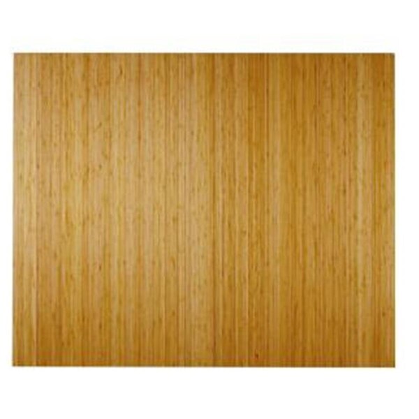 Workofart 48 in x 60 in NATURAL Bamboo RollUp Chair Mat no tongue5mm thickfelt backing WO37386 - main